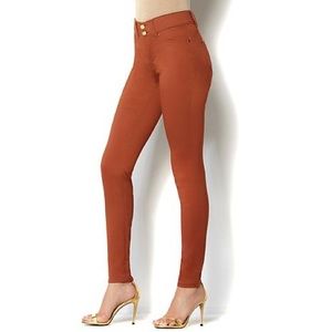 Iman GC Skinny Pants Slimming Orange Fall Plus